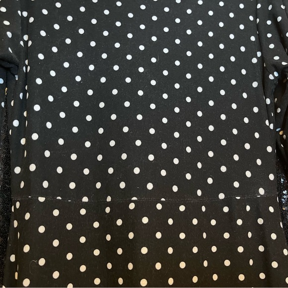 Bobbie Brooks Black and White Polka Dot Dress - Picture 6 of 7